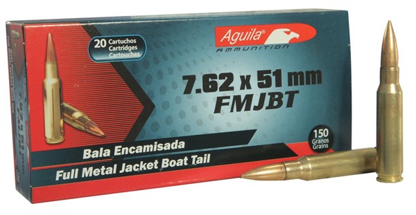 AGUILA 7.62X51 150FMJBT20 - Win Repeating Arms Promotion